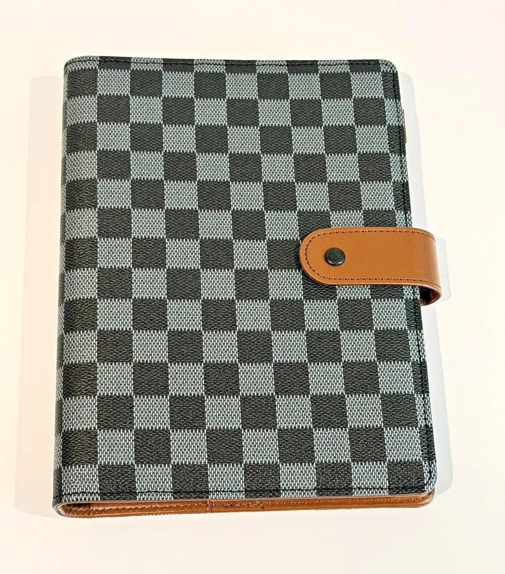 Daily Ritmo A5 Daily Planner Gray Black Checkered - New Without Box